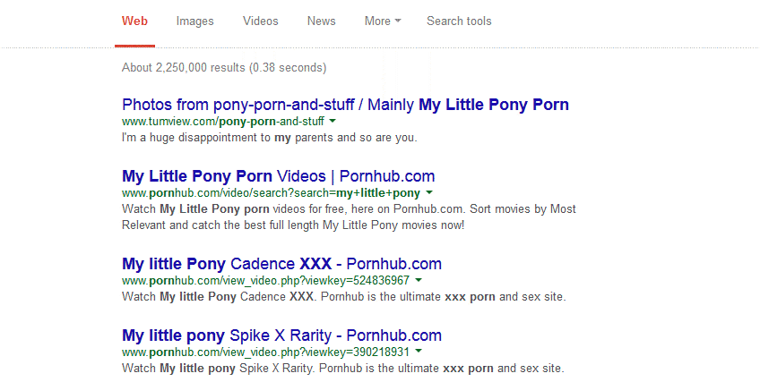 My little pony search 2